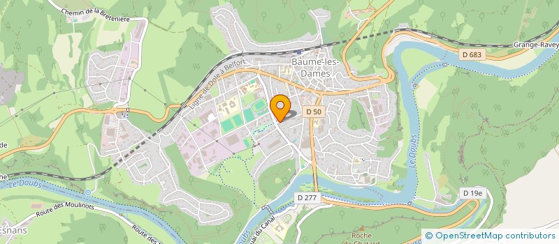 localisation de l'entreprise ENTREP BAUMOISE D ENTRETIEN ET NETTOYAGE  BAUME-LES-DAMES