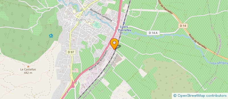 localisation de l'entreprise ENTREP CHAUDRONNERIE MECANIQUE à CUERS