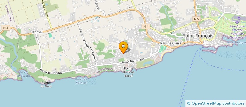 localisation de l'entreprise ENTREP CONSTRUCT MAISON CARAIBE  SAINT-FRANCOIS