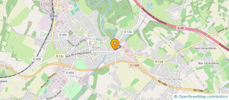 localisation de l'entreprise ENTREP DAUPHINOISE DE BATIMENT EDB  RIVES