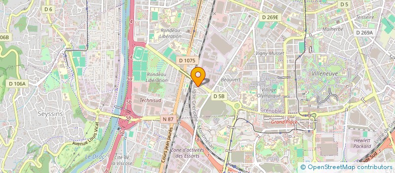 localisation de l'entreprise ENTREP DE SURVEILLANCE ET PROTECTION  GRENOBLE