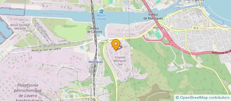 localisation de l'entreprise ENTREP DE TUYAUTERIE & MAINTENANCE INDUS  MARTIGUES