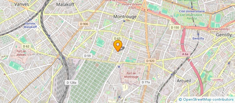 localisation de l'entreprise ENTREP GALE DE CONSTR. ET DE RENOV.  MONTROUGE