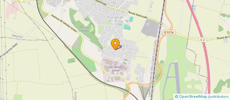 localisation de l'entreprise ENTREP GEN DE BATIMENT FONT  PUSIGNAN