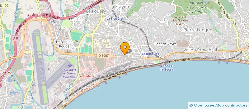 localisation de l'entreprise ENTREP GENER RESTRUCT RENOV REHAB à CANNES