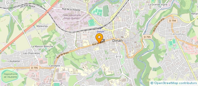 localisation de l'entreprise ENTREP GENERALE DE MENUISERIE DINNANAISE à DINAN