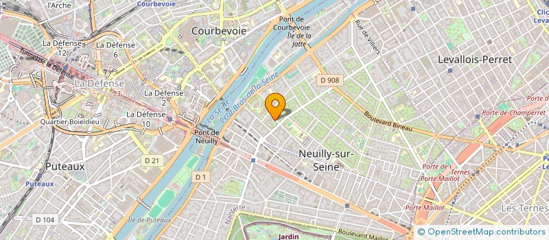 localisation de l'entreprise ENTREP PRIVEE SURVEILLANCE IND à NEUILLY-SUR-SEINE