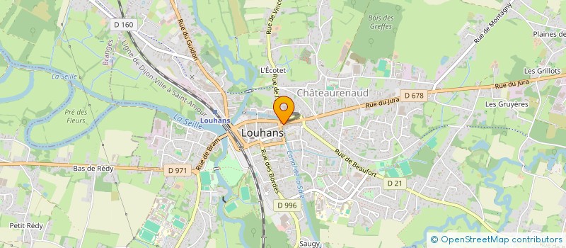 localisation de l'entreprise ENTREP RECYCLAGE ENERGIE INSERTION FORMA à LOUHANS