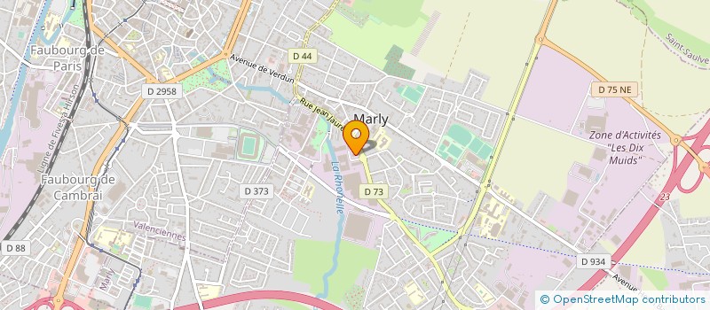 localisation de l'entreprise ENTREP SANITAIRE CHAUFFAGE VENTILATION à MARLY