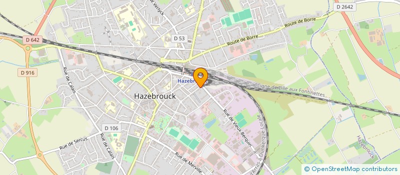 localisation de l'entreprise ENTREP TRAVAIL TEMPOR INSERT FLANDRE LYS à HAZEBROUCK