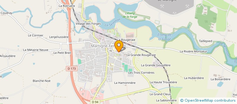 localisation de l'entreprise ENTREPARENTHESE  MARTIGNE-FERCHAUD