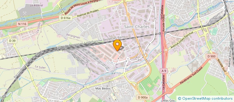 localisation de l'entreprise ENTREPOT 7  PERPIGNAN