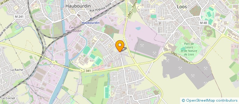 localisation de l'entreprise ENTREPOT CALMETTE  HAUBOURDIN