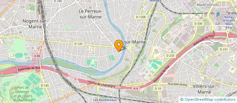 localisation de l'entreprise ENTREPOT DE LA MARNE ETS RICHARD à LE PERREUX-SUR-MARNE