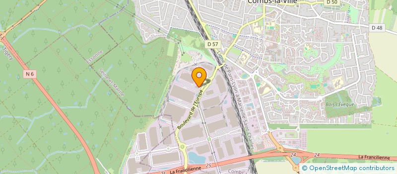 localisation de l'entreprise ENTREPOT DE MANDRES  COMBS-LA-VILLE