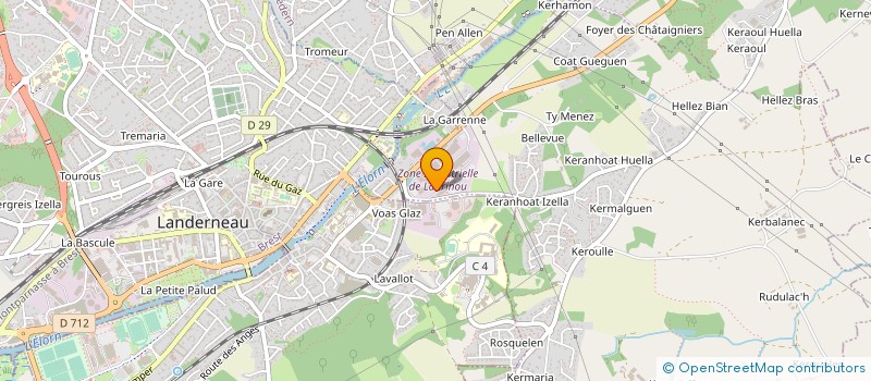 localisation de l'entreprise ENTREPOT FRIGORIFIQUE D'IROISE à SAINT-DIVY