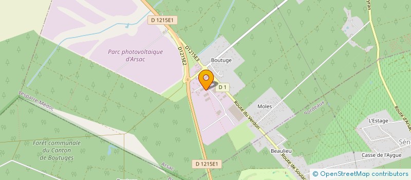 localisation de l'entreprise ENTREPOT MAURY  ARSAC