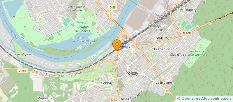 localisation de l'entreprise ENTREPOT MICHEL  POISSY