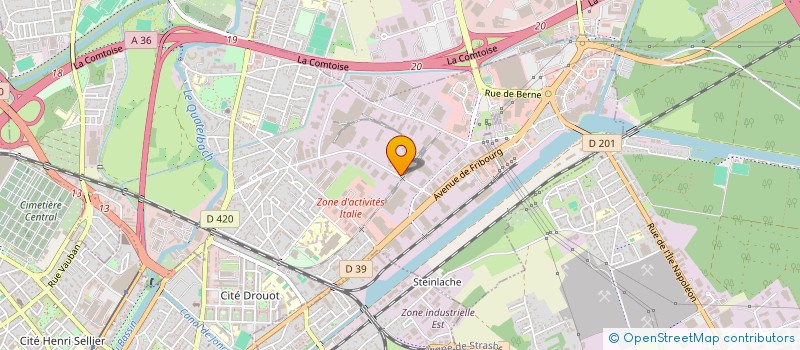 localisation de l'entreprise ENTREPOT PETROLIER DE MULHOUSE à ILLZACH