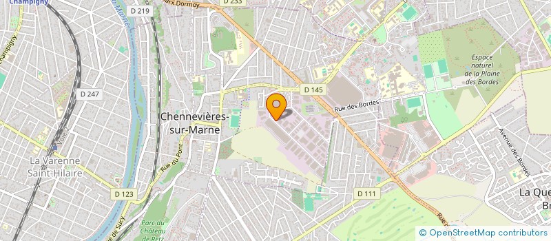 localisation de l'entreprise ENTREPOT PROFESSIONNEL HENRIQUES  CHENNEVIERES-SUR-MARNE