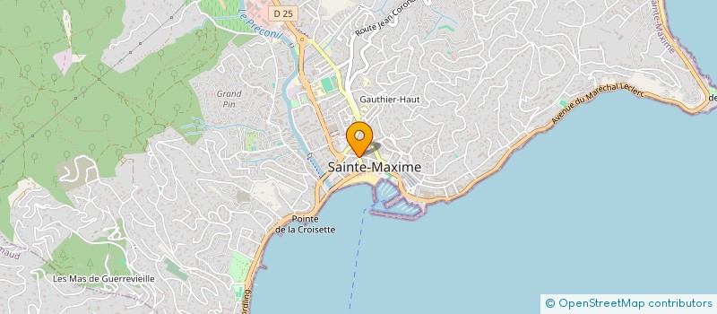 localisation de l'entreprise ENTREPOTES à SAINTE-MAXIME