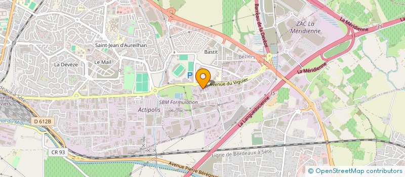 localisation de l'entreprise ENTREPOTS CONSORTS MINGUEZ à VILLENEUVE-LES-BEZIERS