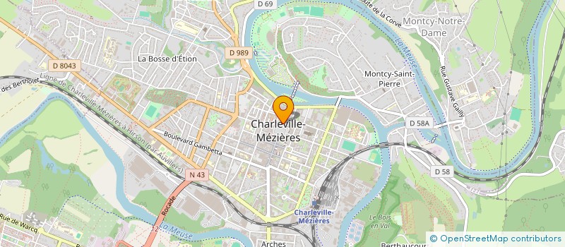 localisation de l'entreprise ENTREPOTS DE VILLERS  CHARLEVILLE-MEZIERES