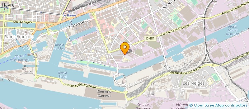 localisation de l'entreprise ENTREPOTS ET TRANSPORTS BARBE à LE HAVRE
