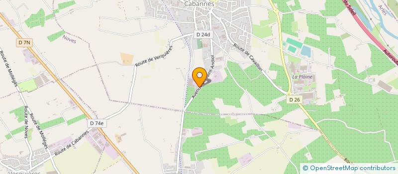 localisation de l'entreprise ENTREPOTS FRIGORIFIQUES DE CABANNES à CABANNES