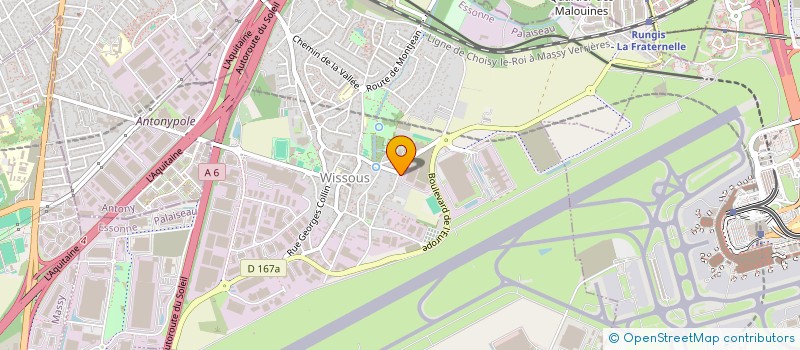 localisation de l'entreprise ENTREPOTS FRIGORIFIQUES DE WISSOUS  WISSOUS