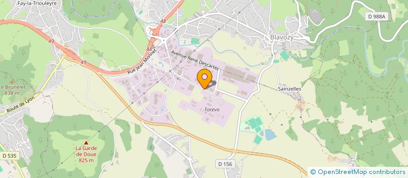 localisation de l'entreprise ENTREPOTS FRIGORIFIQUES DU VELAY à SAINT-GERMAIN-LAPRADE