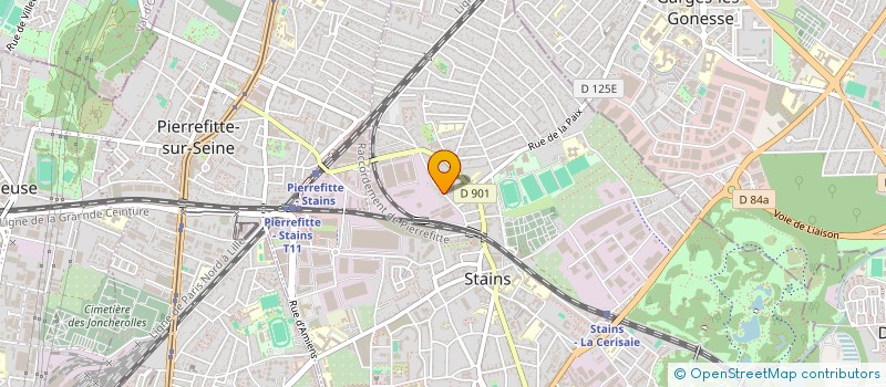 localisation de l'entreprise ENTREPOTS MANNINA à STAINS
