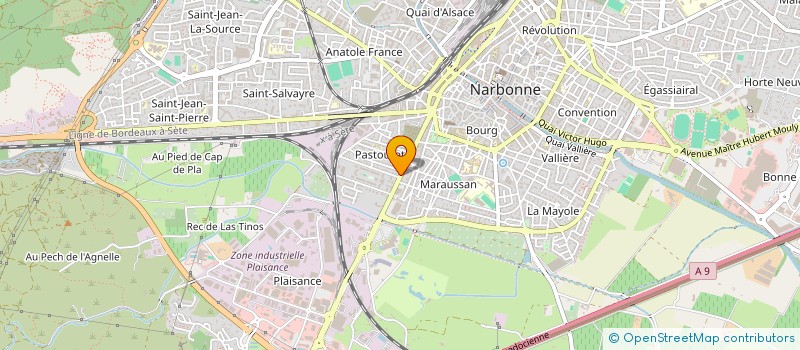 localisation de l'entreprise ENTREPOTS NARBONNAIS TRESSOL  NARBONNE