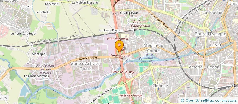 localisation de l'entreprise ENTREPOTS RENNAIS à RENNES