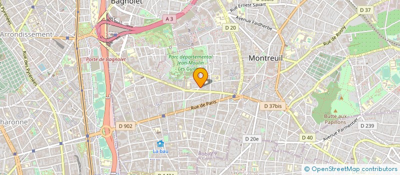 localisation de l'entreprise ENTREPOTS S M à MONTREUIL