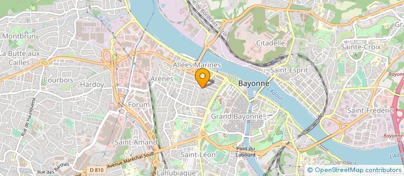 localisation de l'entreprise ENTREPOTS SURETE FRANCE à BAYONNE