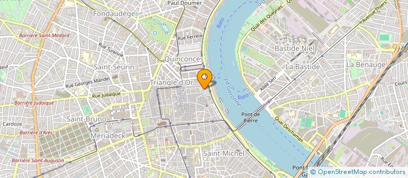 localisation de l'entreprise ENTREPOTS VINS EXPORT à BORDEAUX