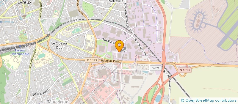 localisation de l'entreprise ENTREPREN'EURE à EVREUX