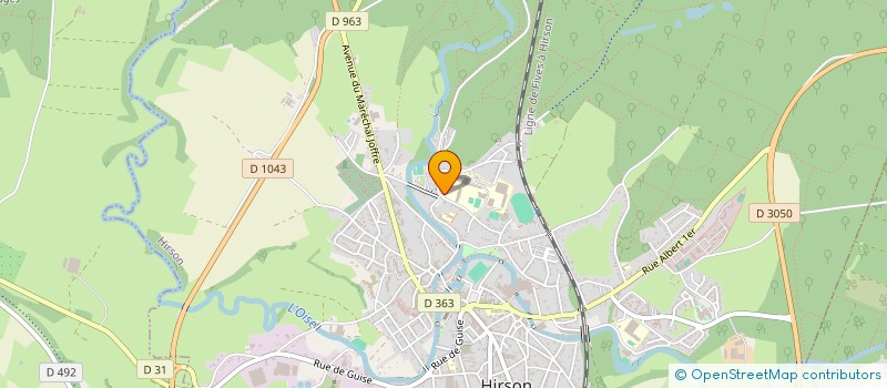 localisation de l'entreprise ENTREPRENDRE AU LYCEE JOLIOT CURIE à HIRSON