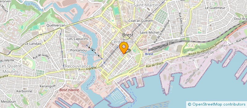 localisation de l'entreprise ENTREPRENDRE AUJOURD HUI à BREST