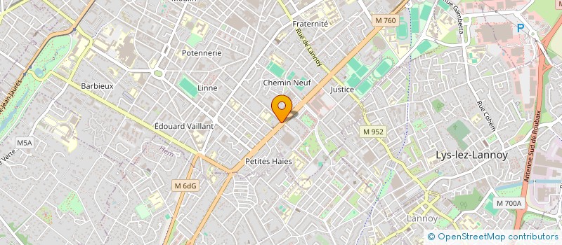 localisation de l'entreprise ENTREPRENDRE EN FAMILLE  ROUBAIX