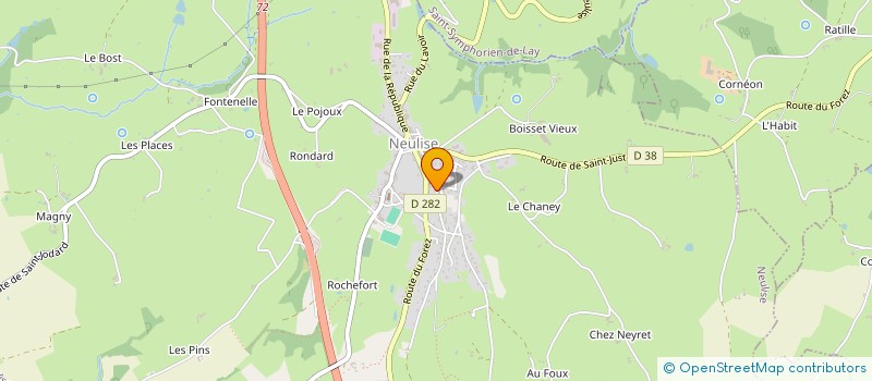 localisation de l'entreprise ENTREPRENDRE EN ROANNAIS FOREZ  NEULISE