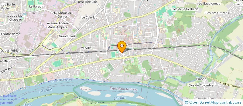 localisation de l'entreprise ENTREPRENDRE ET CREER DANS LE LOIRET à SAINT-JEAN-DE-BRAYE