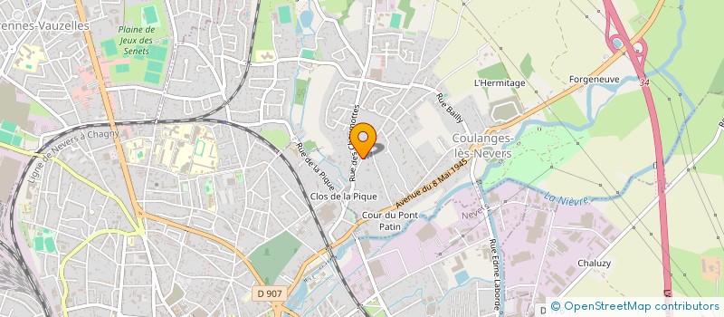 localisation de l'entreprise ENTREPRENDRE ET MIEUX ETRE NATURELLEMENT à COULANGES-LES-NEVERS
