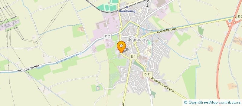 localisation de l'entreprise ENTREPRENDRE ET REUSSIR A BOURBOURG  BOURBOURG