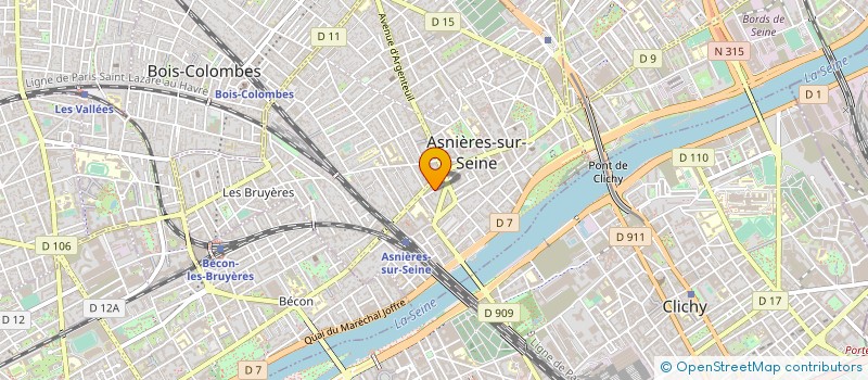 localisation de l'entreprise ENTREPRENDRE EXPANSION  ASNIERES-SUR-SEINE