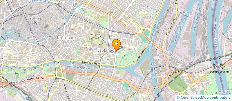 localisation de l'entreprise ENTREPRENDRE POUR APPRENDRE GRAND EST à STRASBOURG