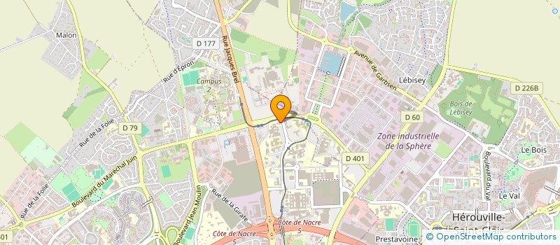 localisation de l'entreprise ENTREPRENDRE POUR APPRENDRE NORMANDIE à CAEN