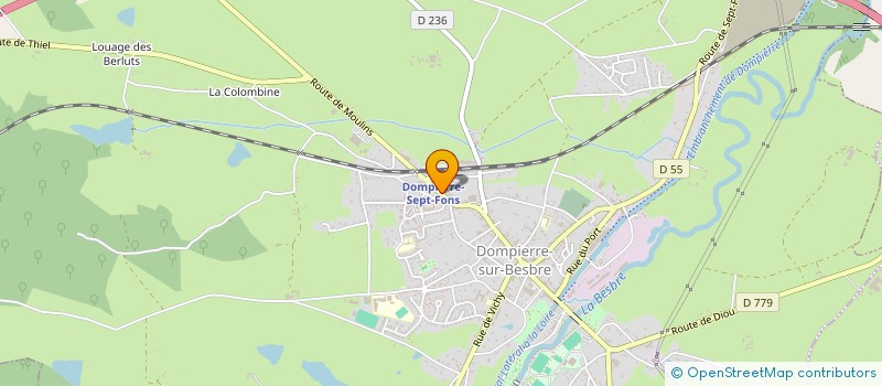 localisation de l'entreprise ENTREPRENDRE SOLIDAIREMENT à DOMPIERRE-SUR-BESBRE