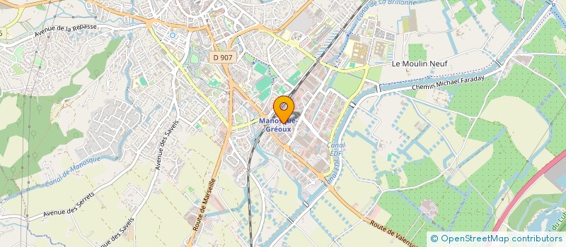localisation de l'entreprise ENTREPRENEURS 180 à MANOSQUE